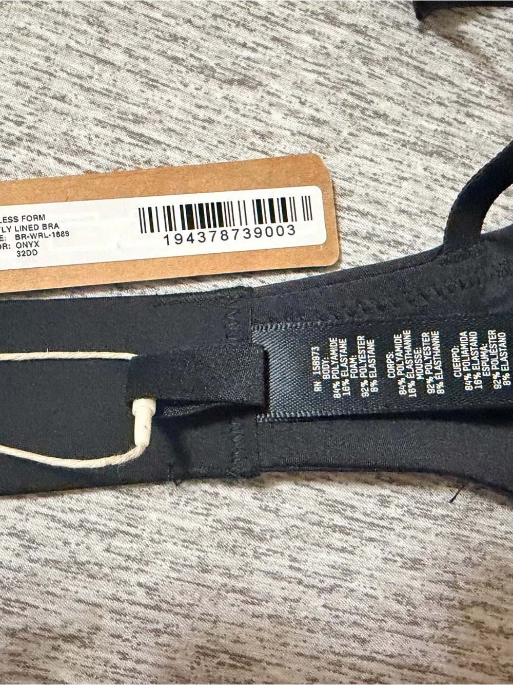 SKIMS Black Wireless Lightly Lined Bra 32DD - Picture 6 of 8